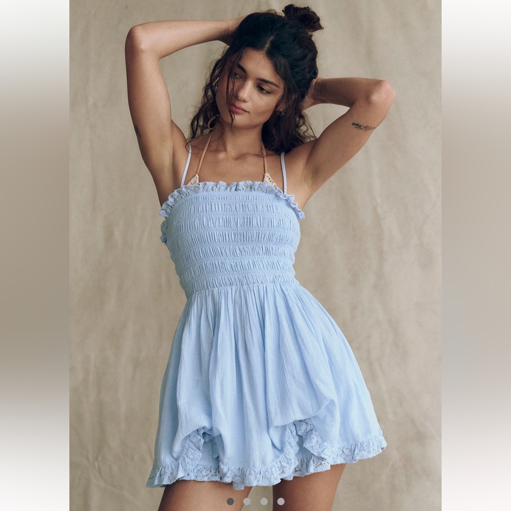 Free People Josephine Bustle Mini Dress